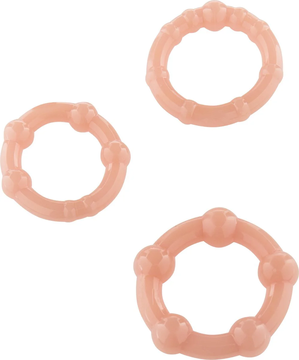 Stay Hard Cock Rings Natural Jelly 3ST