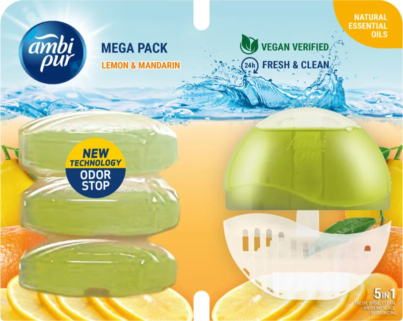 Ambi Pur Toiletblok Mega Pakket Lemon & Mandarine 220ml