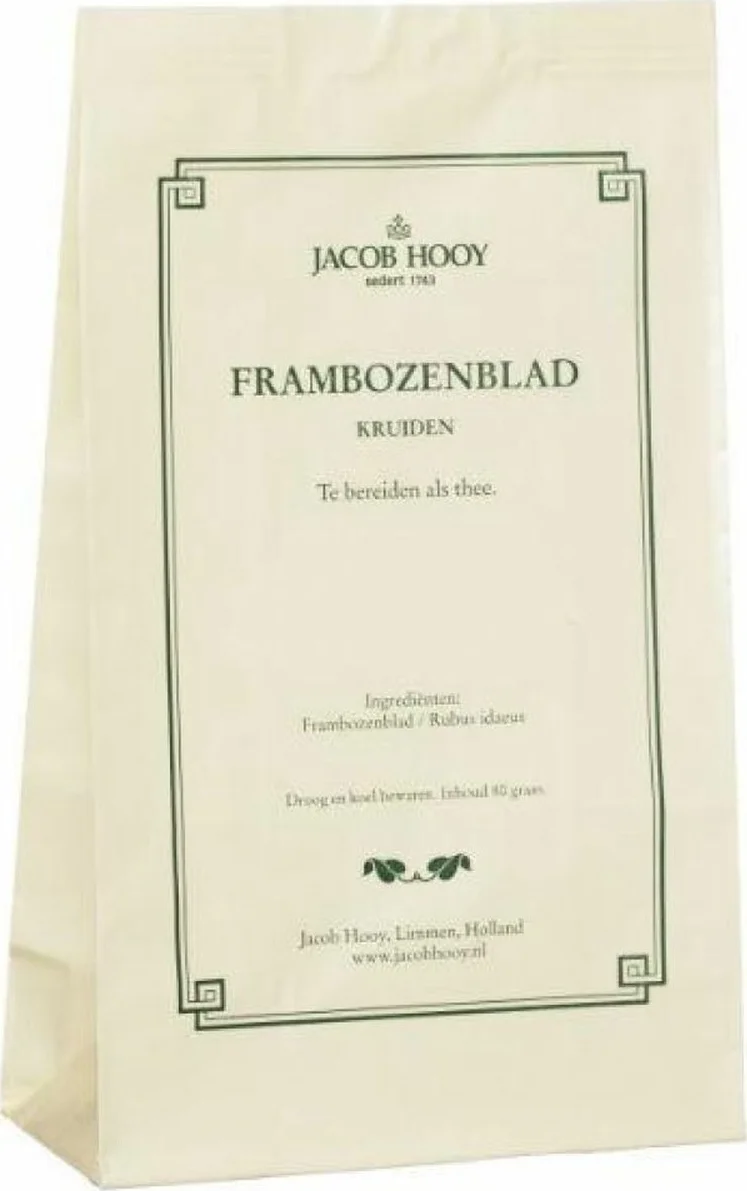 Jacob Hooy Frambozenblad Gesneden 80GR
