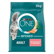 Purina ONE Kattenvoer Droog Adult Zalm - Volkoren Granen 3 kg
