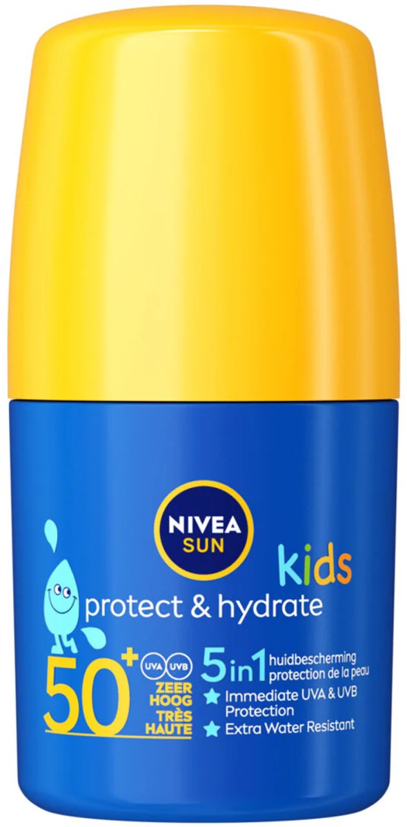 6x NIVEA Sun Protect & Hydrate Zonnebrand Kids Roll On SPF 50 50 ml