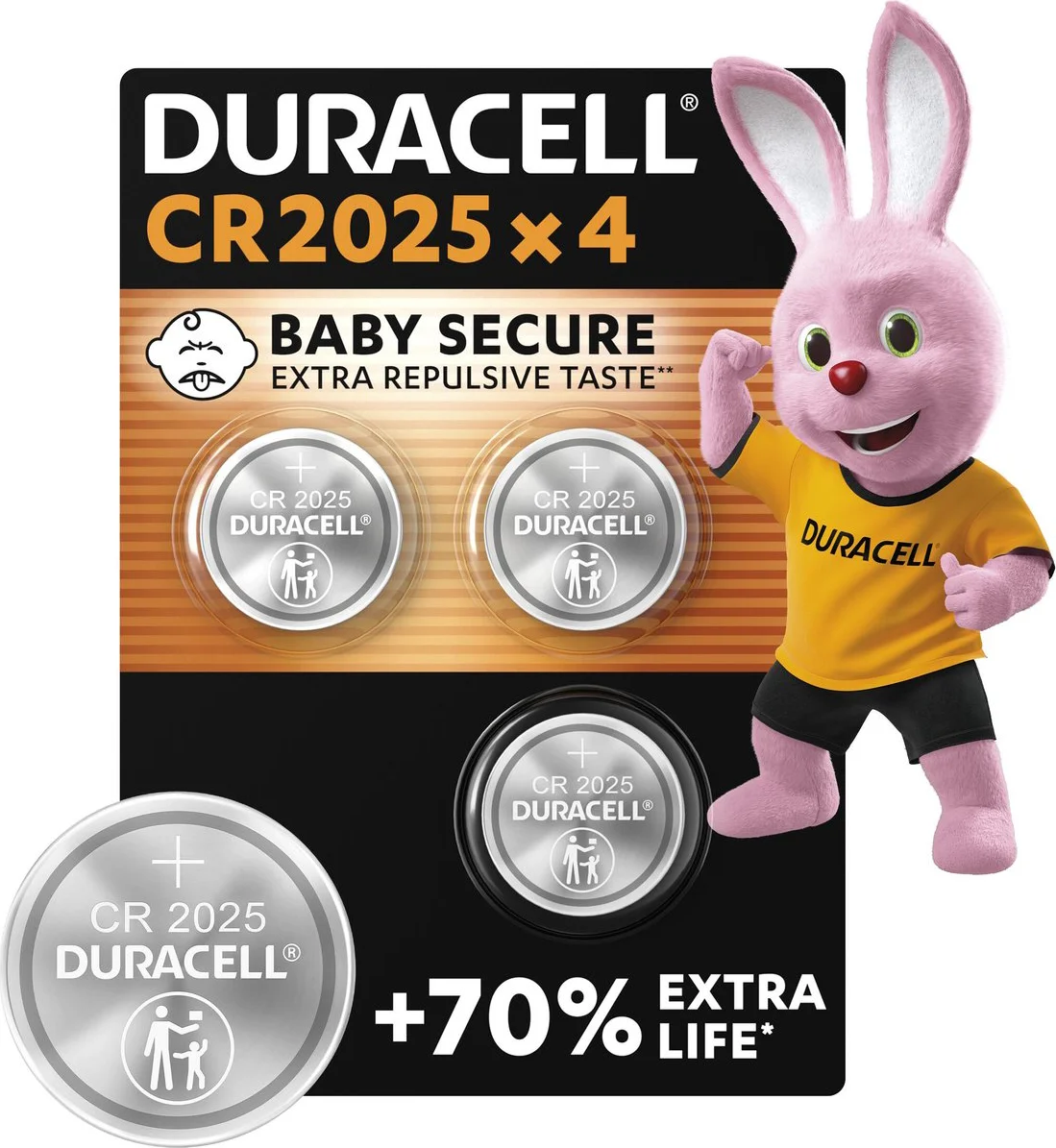 Duracell Knoopcelbatterijen 2025 4 stuks