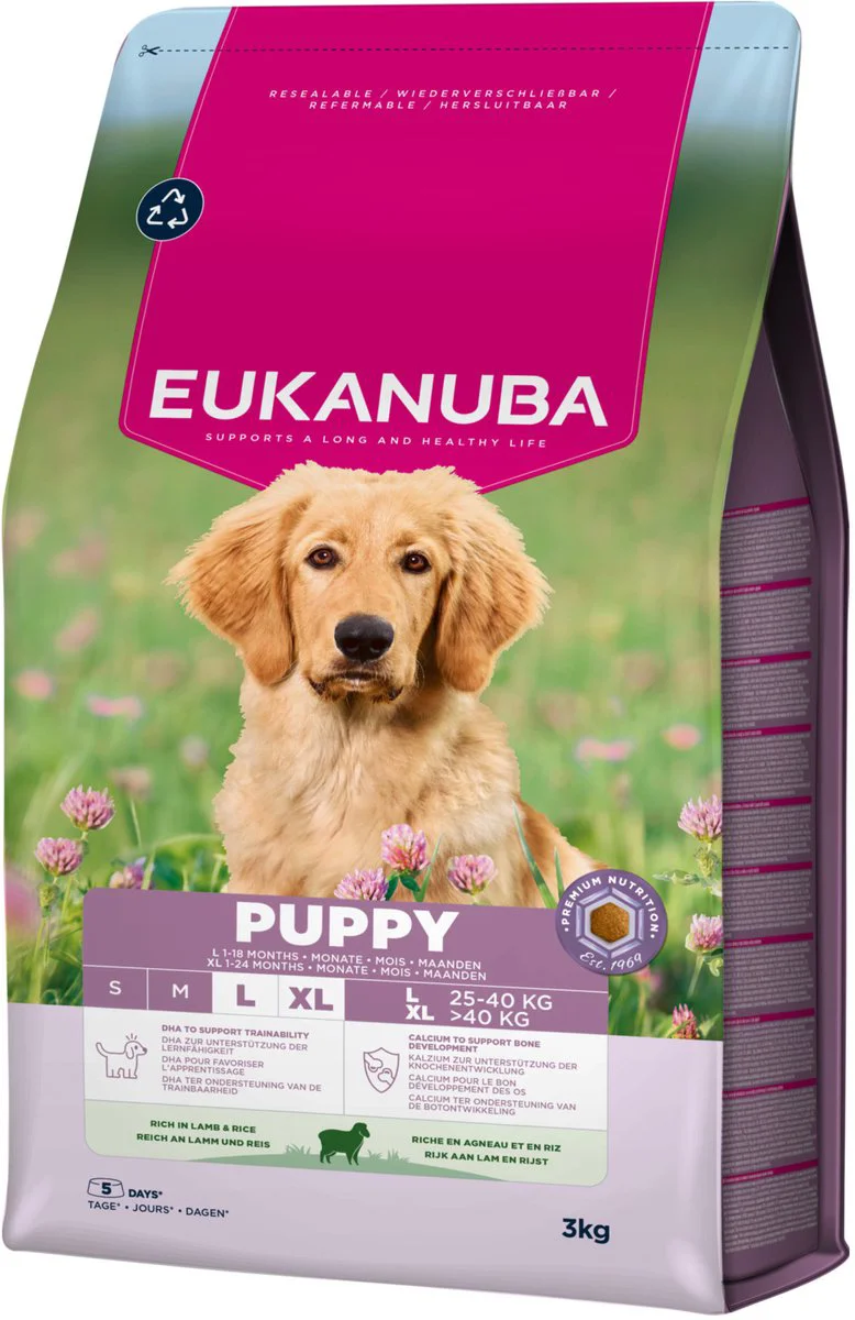 Eukanuba Hondenvoer Droog Life Care Dog Puppy & Junior Large Lam en Rijst 3 kg