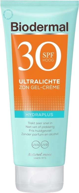 Biodermal Ultralichte Zon Gel-Crème SPF30 200 ML