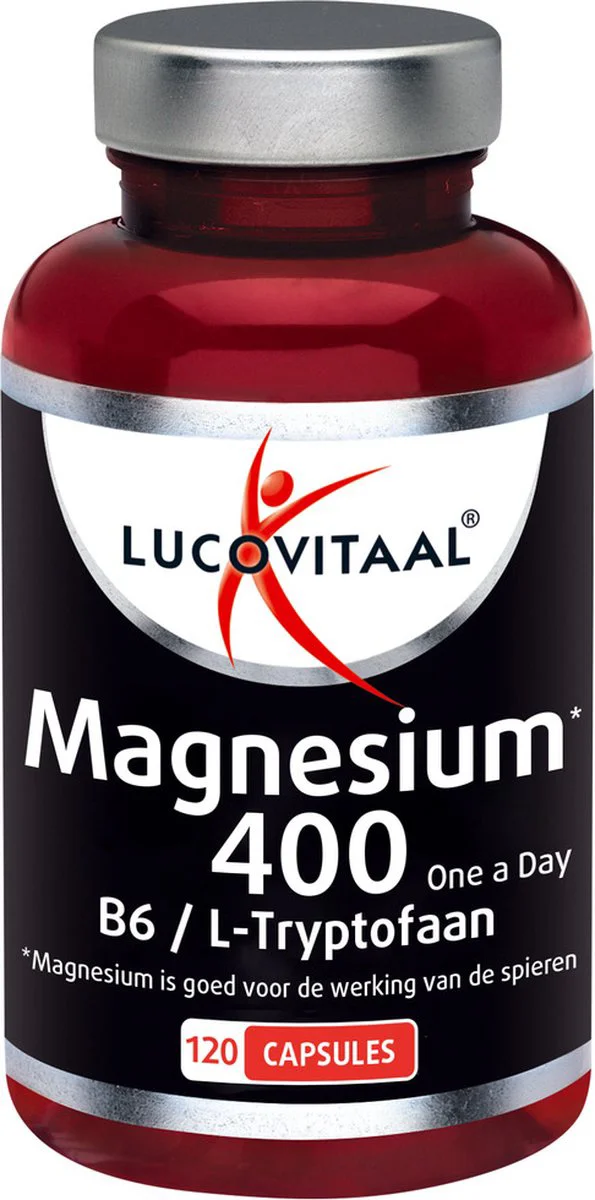 Lucovitaal Magnesium 400 met l-tryptofaan 120 capsules