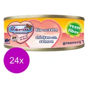 24x Renske Vezel Kattenvoer Nat Kip - Zalm 70 gr