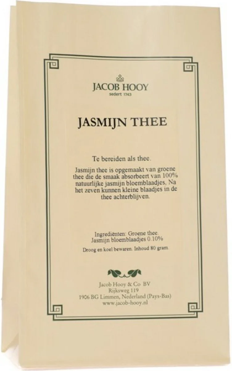 Jacob Hooy Jasmijn Aroma Thee 80GR