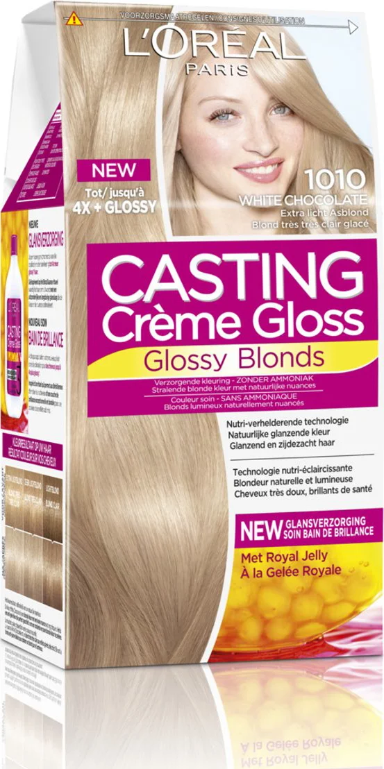 L'Oréal Casting Crème Gloss Semi-Permanente Haarkleuring 1010 Extra Licht Asblond