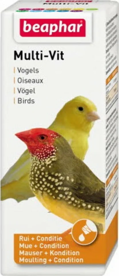 6x Beaphar Multi-Vitamine Vogel 50 ml