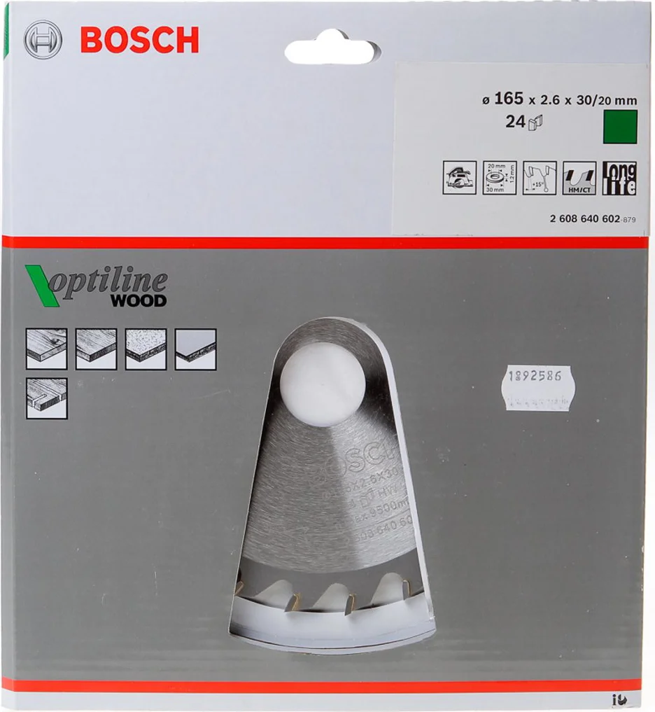 Bosch Professional Cirkelzaagblad PRO Wood | Ø 165 x 2,6 x 30mm 24T - 2608640602