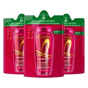 3x L'Oréal Elvive Color Vive Shampoo Refill 250 ml