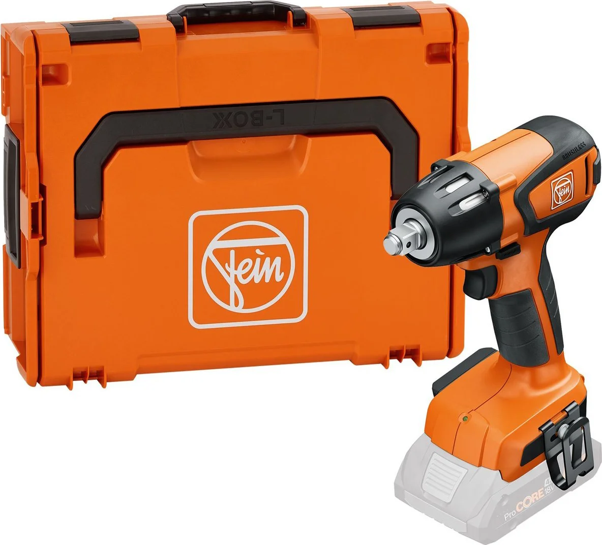 Fein ASCD 18-300 W2 AS Accu slagmoersleutel 290Nm 1/2" frictiering 18V AMPShare Basic Body in L-Boxx - 71151061000