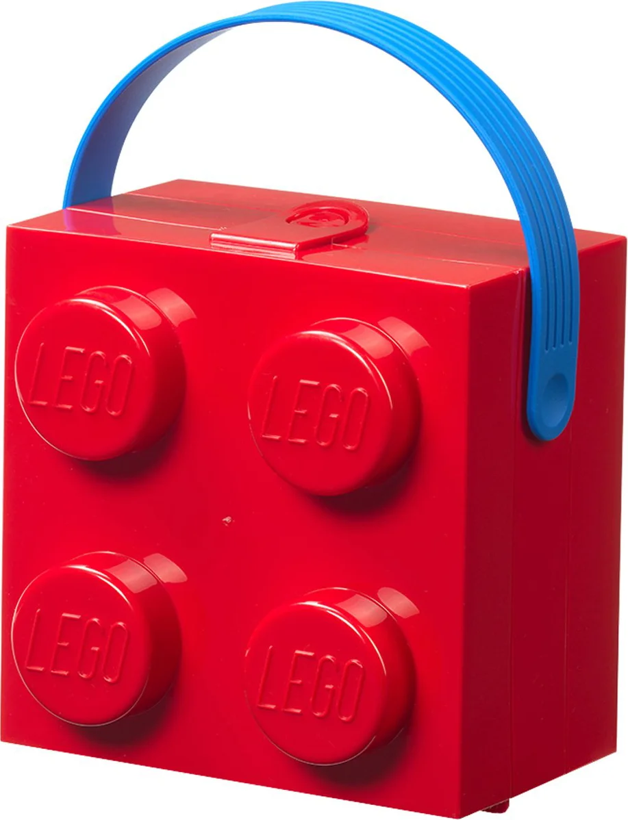 LEGO Doos met handvat - rood