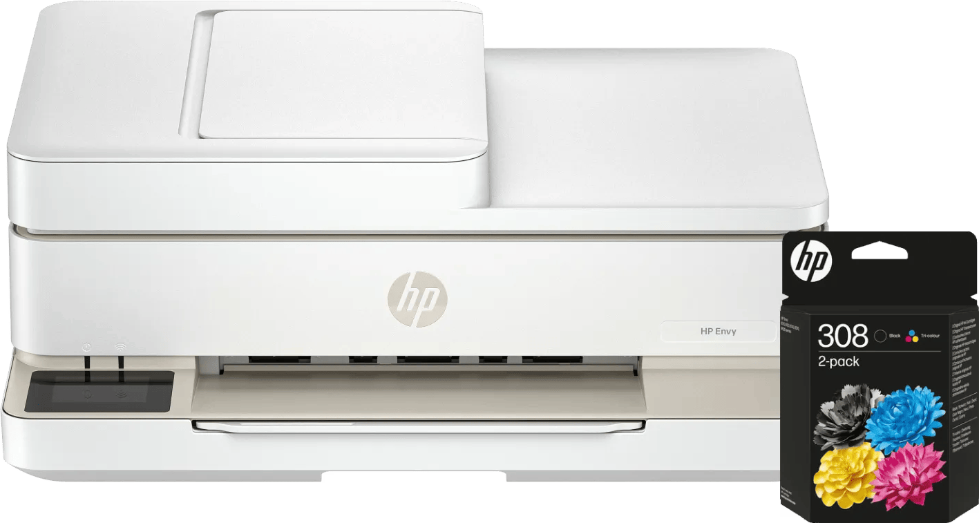 HP ENVY 6520e + 1 set extra cartridges