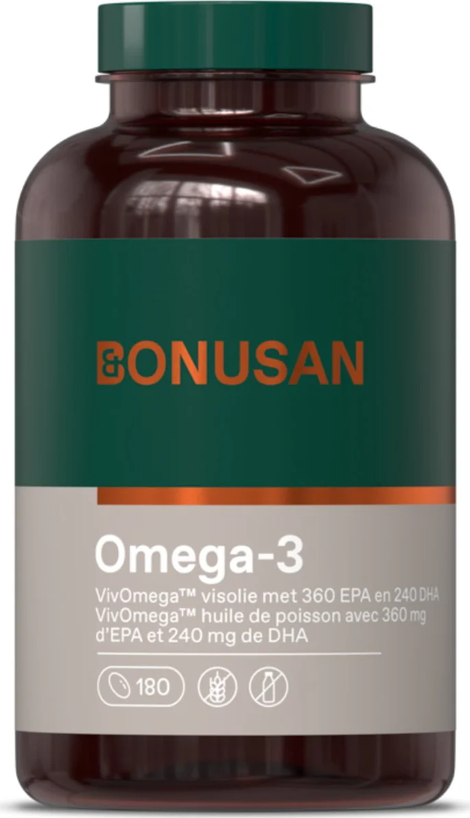 Bonusan Omega-3 360mg EPA 240mg DHA Softgels 180SG