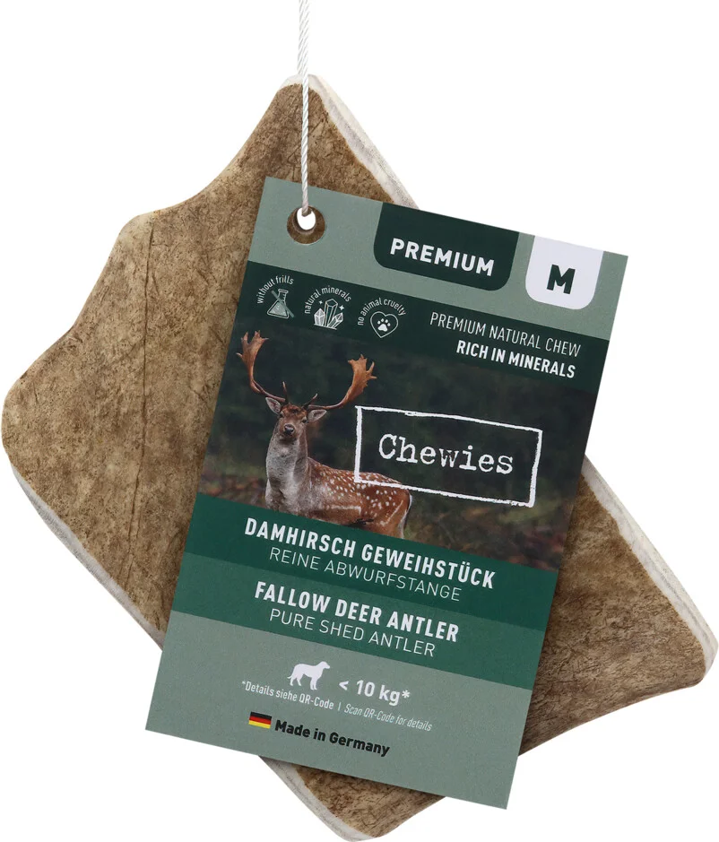 4x Chewies Damherten Gewei Snack M 120 gr