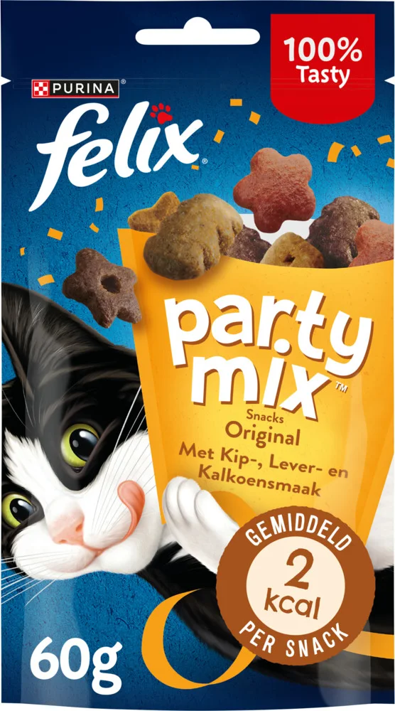 Felix Kattensnack Party Mix Original 60 gr