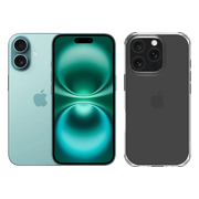 Apple iPhone 16 128GB Groen + BlueBuilt Protective Back Cover Transparant