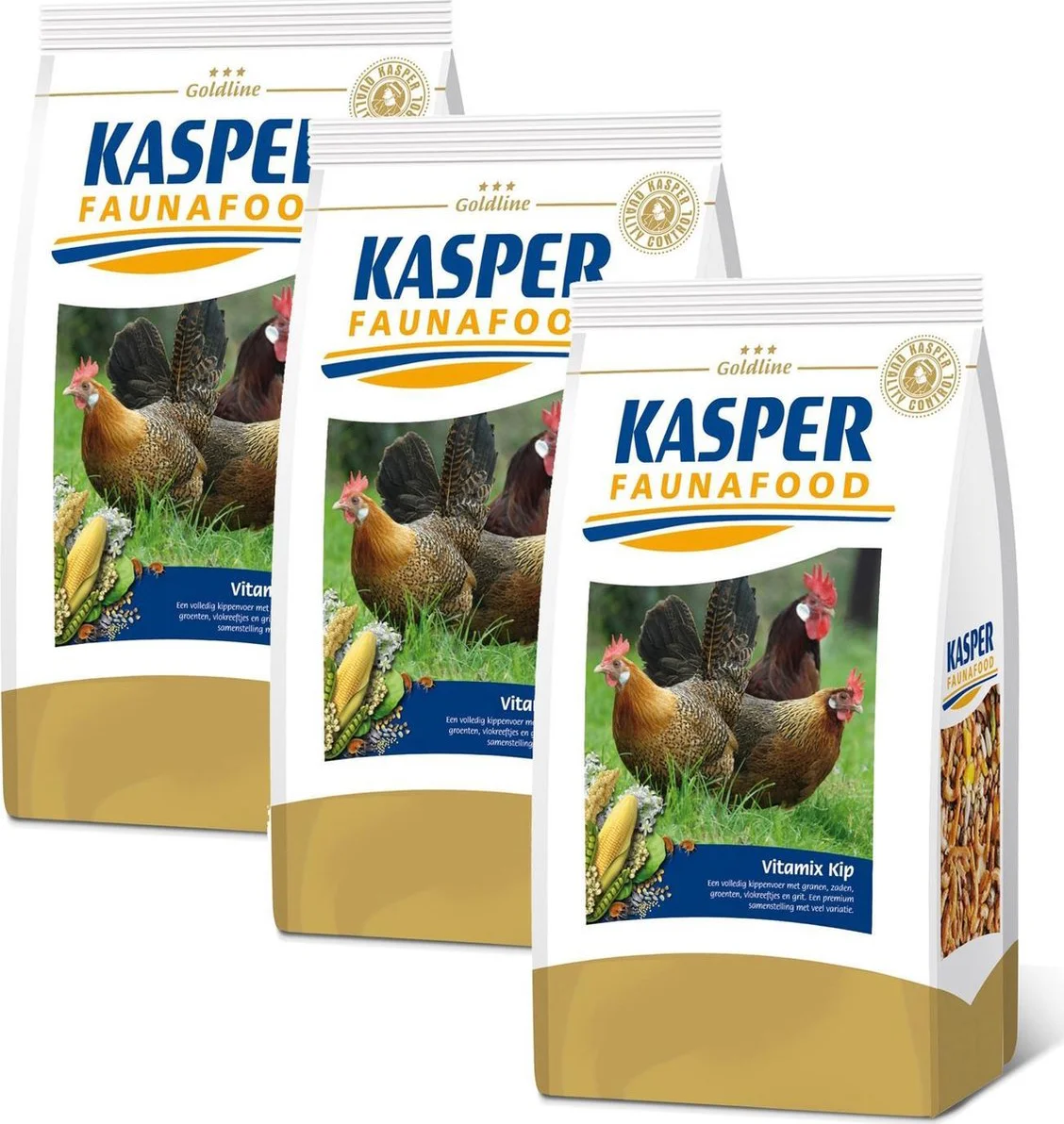 3x Kasper Faunafood Vitamix Kip 3 kg