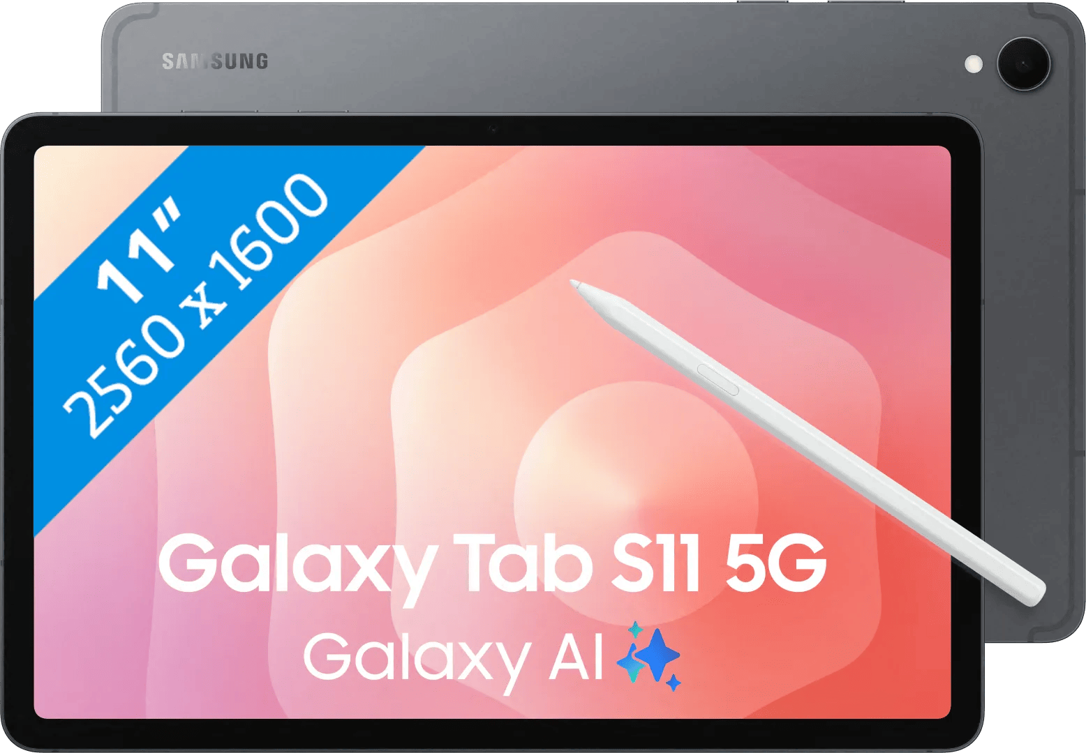 Samsung Galaxy Tab S11 11 inch 128GB Wifi + 5G Grijs Enterprise Edition