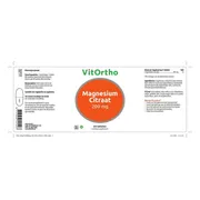 Vitortho Magnesium Citraat Tabletten 200mg 250st 250TB
