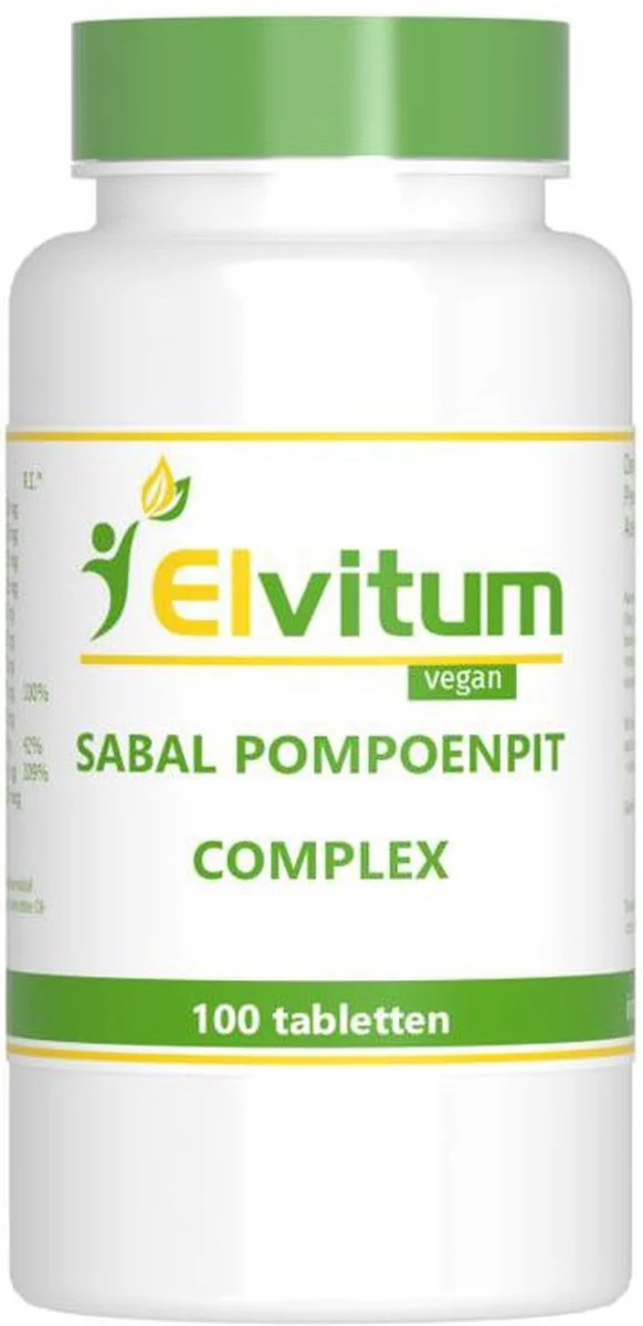 Elvitum Sabal Pompoenpit Complex Tabletten 100TB
