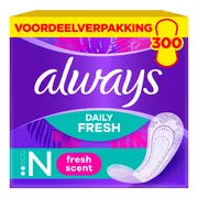 10x Always Inlegkruisjes Daily Fresh Scent Normal 30 stuks