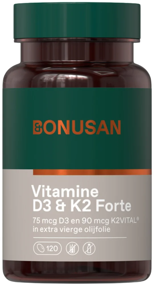 Bonusan Vitamine D3 & K2 Softgels 120SG