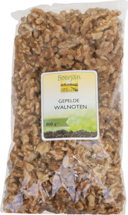 Boerjan Gepelde Walnoten 800GR