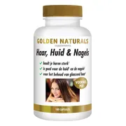 Golden Naturals Haar, Huid & Nagels 180 vegacapsules