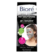 Biore Masker Houtskool 1 Minuut Zelfverwarmend 4ST