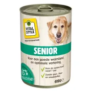 Vitalstyle Hondenvoer Blik Senior 400 gr