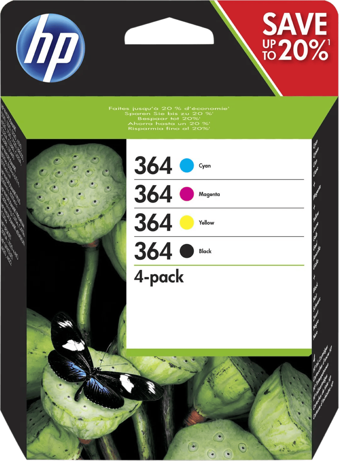 HP 364 Cartridges Combo Pack