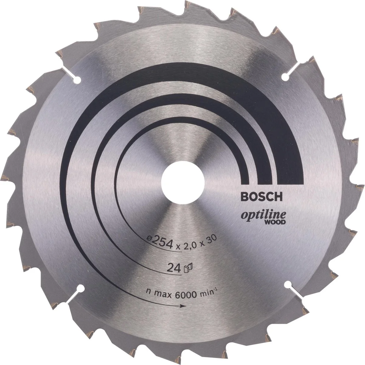 Bosch Professional Cirkelzaagblad PRO Wood | Ø 254 x 2,0 x 30mm 24T - 2608640434