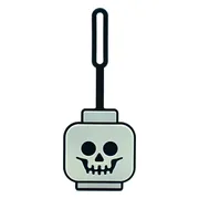 LEGO Glow-in-the-dark skelethoofd bagagelabel