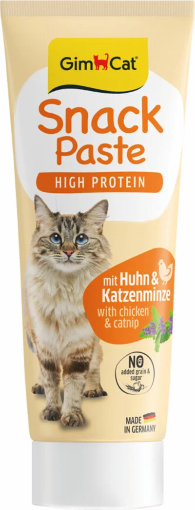 GimCat Snackpasta Kip & Kattenkruid 75 gr