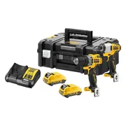 DeWALT DCK2110L2T Accu combiset 2-delig (DCD710 + DCF815) 12V XR 3.0Ah in TSTAK