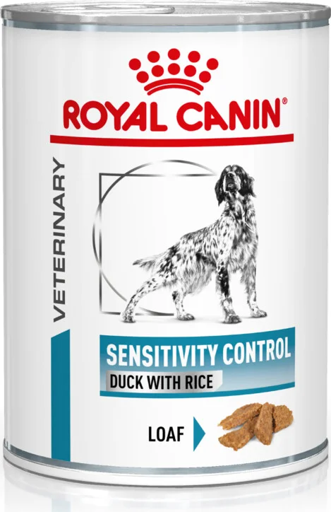 12x Royal Canin Hondenvoer Nat Sensitivity Control Eend & Rijst 410 gr