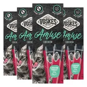 4x Voskes Kattensnack Liquid Treat Kip 20x15 gr
