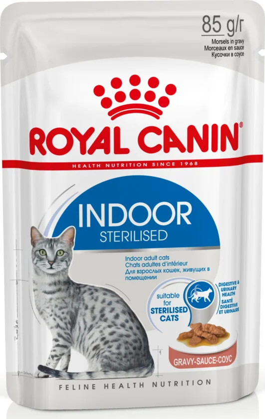 48x Royal Canin Indoor Gravy Kattenvoer Nat 85 gr