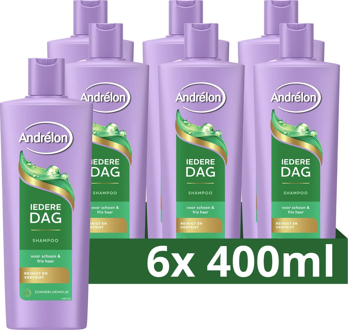 6x Andrélon Shampoo Iedere Dag 400 ml