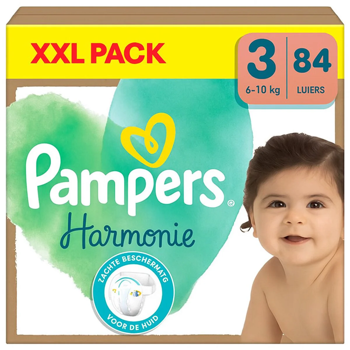 2x Pampers Harmonie Luiers Maat 3 (6-10kg) 42 stuks