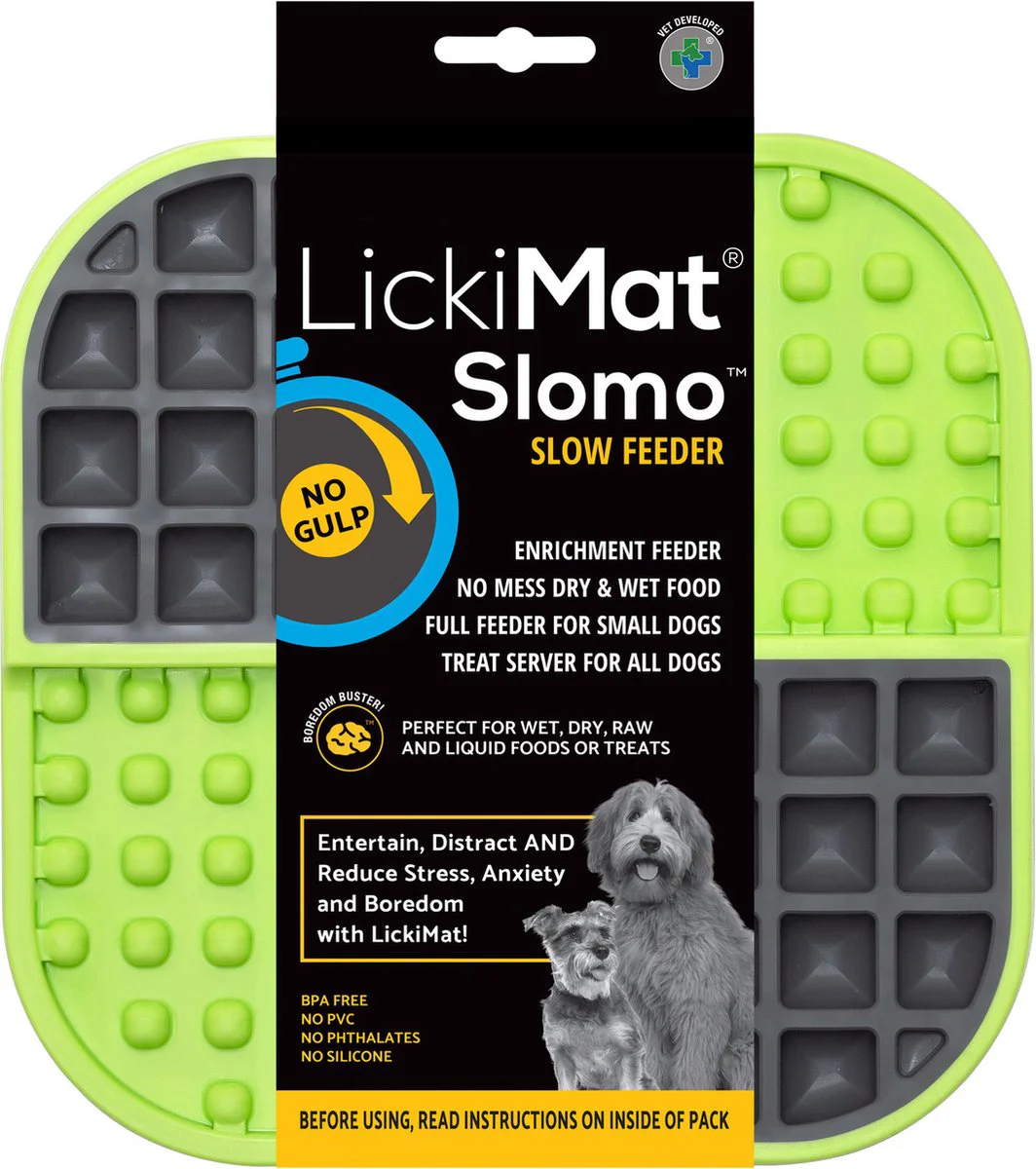 Lickimat Likmat Slomo Hond Groen 20 cm
