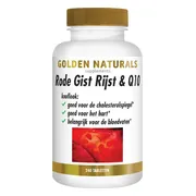2x Golden Naturals Rode Gist Rijst & Q10 Vegan 240 tabletten