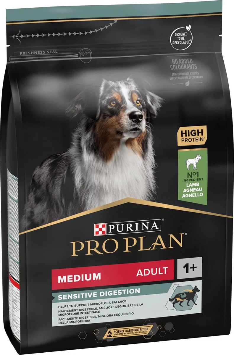 Pro Plan Hondenvoer Droog Adult Medium Sensitive Digestion Lam 3 kg