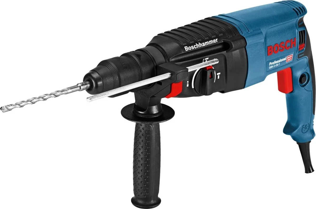 Bosch Professional GBH 2-26 F Combihamer SDS-Plus 2,7J + snelwisselboorkop 830W in koffer - 06112A4000