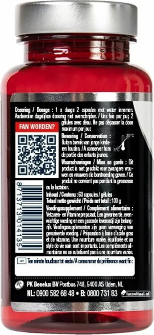 2x Lucovitaal Super Visolie Omega 3 60 capsules