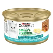 Gourmet Nature's Creations Kattenvoer Nat Mousse Kabeljauw in Saus 85 gr