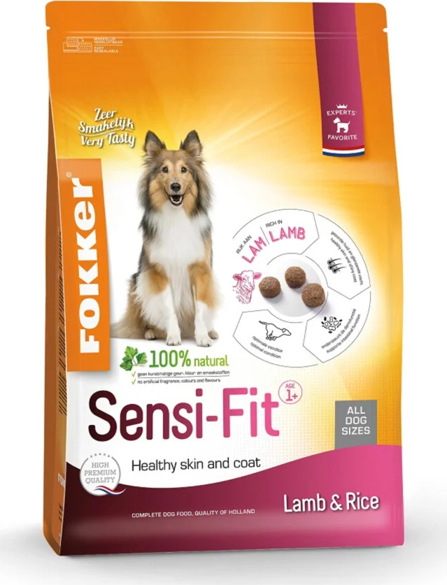 3x Fokker Sensi-Fit Hondenvoer 2,5 kg