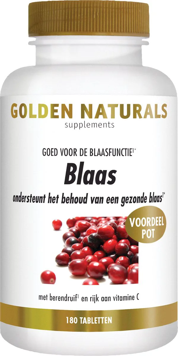Golden Naturals Blaas Vegan 180 tabletten